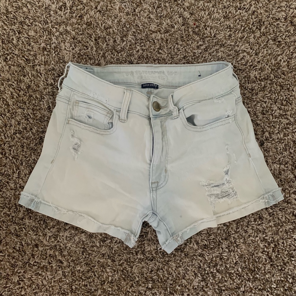 AE high waisted jean shorts